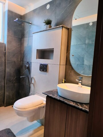 Bathroom in 3 BHK Apartment at Dhakoli Village – for Sale