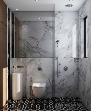 Bathroom in 2 BHK Apartment at M Raveshia Aryana Heights, Ghatkopar East – for Sale