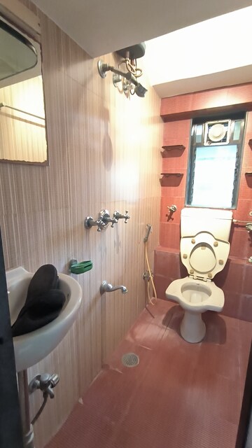 Bathroom in 2 BHK Apartment at Textila CHS, Prabhadevi – for Rent