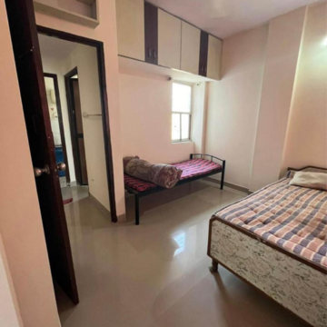 Bedroom in 1 BHK Apartment at Wadgaon Sheri – for Rent