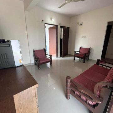 Living Room in 1 BHK Apartment at Wadgaon Sheri – for Rent