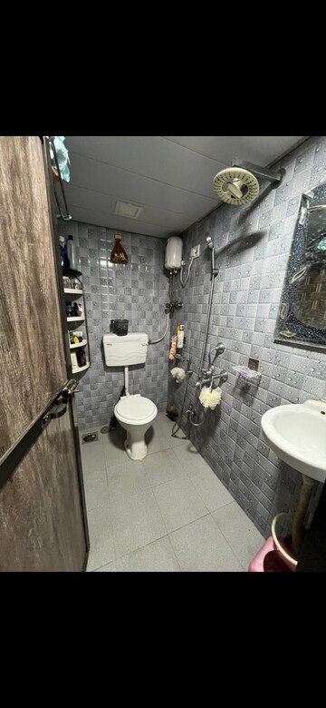Bathroom in 2 BHK Apartment at Ankur Building, Malad West – for Rent
