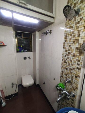 Bathroom in 1 BHK Apartment at Mahavir Tower Ghansoli, Ghansoli – for Rent