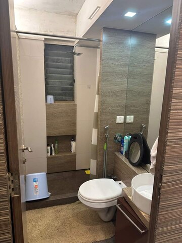 Bathroom in 1 BHK Apartment at One Hiranandani Park, Ghodbunder Road – for Sale