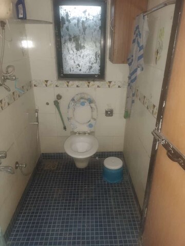 Bathroom in 1 BHK Apartment at Haware Panchavati, Ghansoli – for Rent
