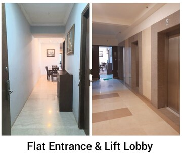 Building Lobby in 3 BHK Apartment at Omkar Alta Monte, Malad East – for Rent