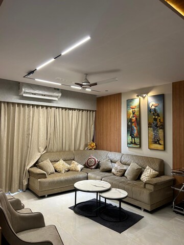 Living Room in 4 BHK Apartment at Vastrapur – for Sale