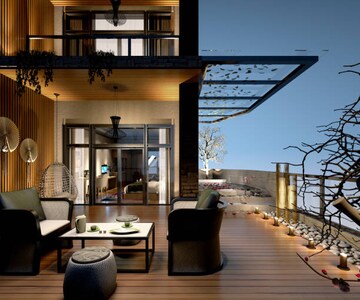 Living Room in 3 BHK Villa at Chowdhariguda – for Sale
