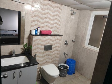 Bathroom in 3 BHK Apartment at Pashmina Waterfront, Old Madras Road – for Rent