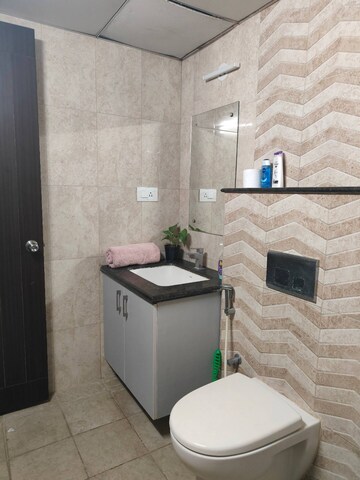 Bathroom in 3 BHK Apartment at Pashmina Waterfront, Old Madras Road – for Rent