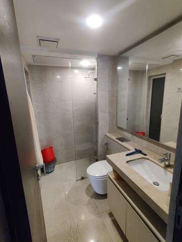 Bathroom in 2 BHK Apartment at Hiranandani Atlantis, Powai – for Rent
