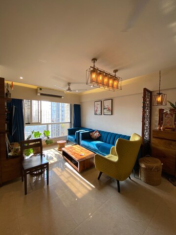 Living Room in 2.5 BHK Apartment at Evershine Crown, Kandivali East – for Sale