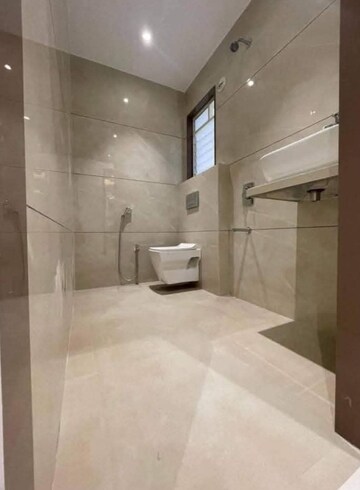 Bathroom in 1 BHK Apartment at Aurum Q Residences, Ghansoli – for Rent