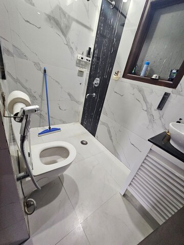 Bathroom in 3 BHK Builder Floor at RWA Residential Society Sector 46, Sector 46 – for Rent