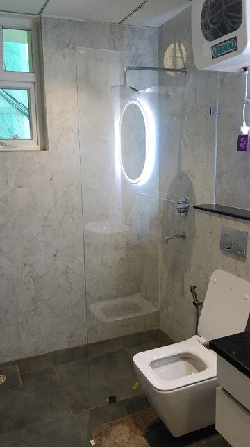 Bathroom in 3 BHK Apartment at Jogeshwari West – for Rent