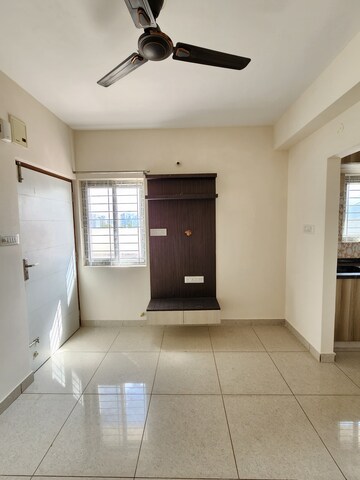 Living Room in 1 BHK Penthouse at Reliable Lake Dew Residency, Haralur Road – for Rent
