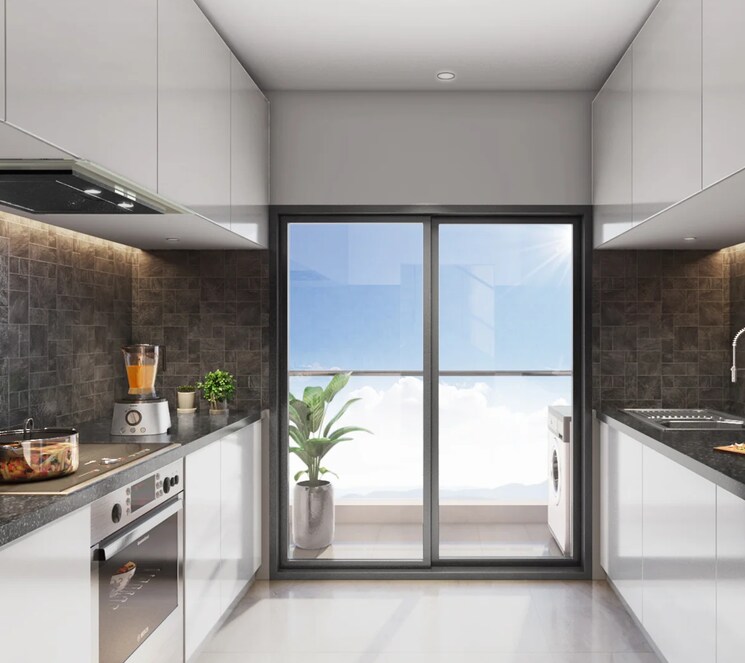 Kitchen, mantra-sky-homes 4 Bedroom 1874 Sq.Ft. Apartment In Magarpatta City Pune 8140247