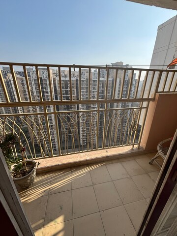 Balcony in 3 BHK Apartment at Geotech Pristine Avenue, Sector 16c Greater Noida – for Rent