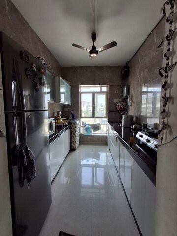 Kitchen in 3 BHK Apartment at Adani Western Heights Sky Apartments, Andheri West – for Rent