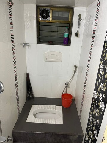 Bathroom in 2 BHK Apartment at Giri Vihar chs, Kandivali West – for Rent
