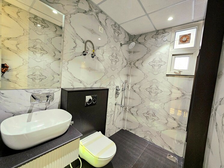 Bathroom, kishanpura 3 Bedroom 1800 Sq.Ft. Apartment In Kishanpura Zirakpur 8141163