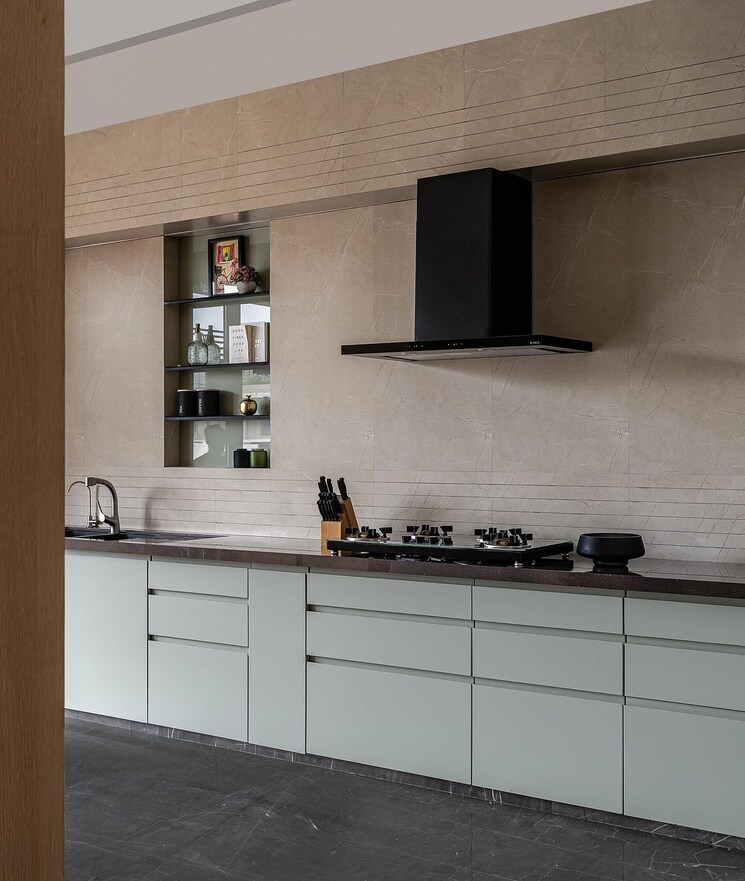 Kitchen, goel-ganga-utopia 3 Bedroom 1005 Sq.Ft. Apartment In Bavdhan Pune 8141431