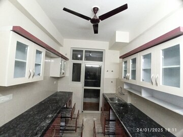 Building Lobby in 3 BHK Apartment at Ansal Sushant Jeevan Enclave, Sushant Golf City – for Rent