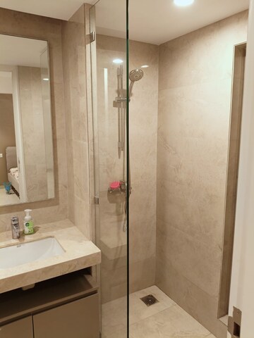 Bathroom in 3 BHK Apartment at Hiranandani Estate, Ghodbunder Road – for Rent