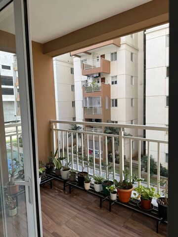Balcony in 3 BHK Apartment at Accurate Wind Chimes, Gachibowli – for Rent