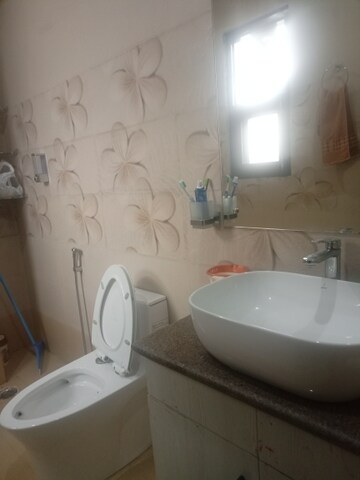 Bathroom in 1 BHK Builder Floor at Bali Nagar – for Rent