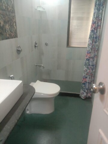 Bathroom in 3 BHK Apartment at Hiranandani Gardens Lake Castle, Powai – for Rent