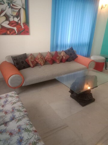 Living Room in 3 BHK Apartment at Hiranandani Gardens Lake Castle, Powai – for Rent