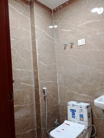 Bathroom in 1 BHK Builder Floor at Saket – for Rent