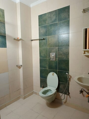 Bathroom in 3 BHK Builder Floor at Ansal Sushant Lok I, Sector 43 – for Rent