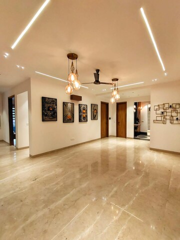 Living Room in 4 BHK Builder Floor at Ansal Sushant Lok I, Sector 43 – for Sale
