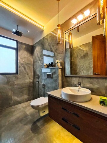 Kitchen in 4 BHK Builder Floor at Ansal Sushant Lok I, Sector 43 – for Sale