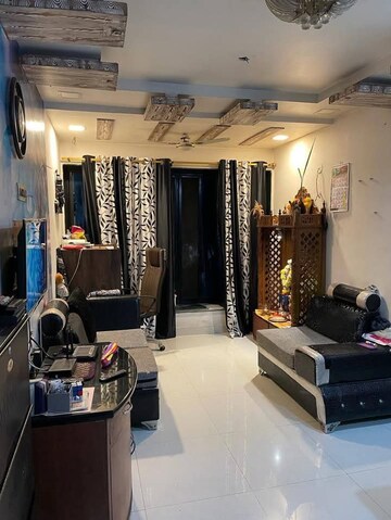 Living Room in 1.5 BHK Apartment at Godrej Hill, Kalyan West – for Rent