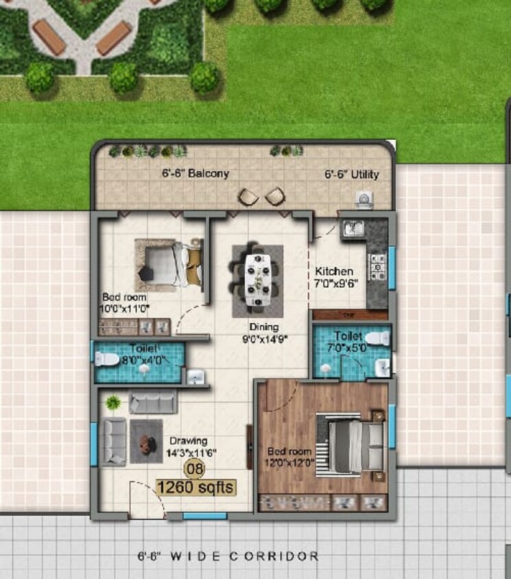 Master Plan, rks-oxygen-homes 3 Bedroom 1981 Sq.Ft. Apartment In Gajularamaram Hyderabad 8142487