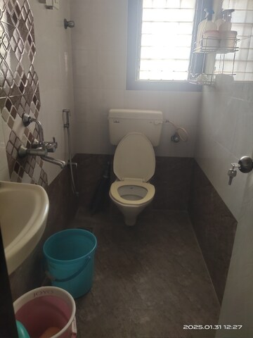 Bathroom in 2 BHK Apartment at Vedant Complex CHS, Samata Nagar – for Rent