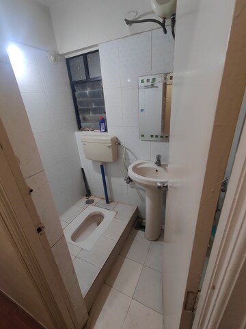 Bathroom in 2 BHK Apartment at Goel Ganga Hill Mist Harmony, Kondhwa – for Rent