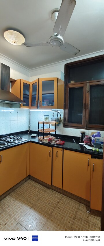 Kitchen in 3 BHK Apartment at Defence Colony – for Rent