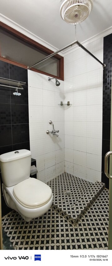 Bathroom in 3 BHK Apartment at Defence Colony – for Rent