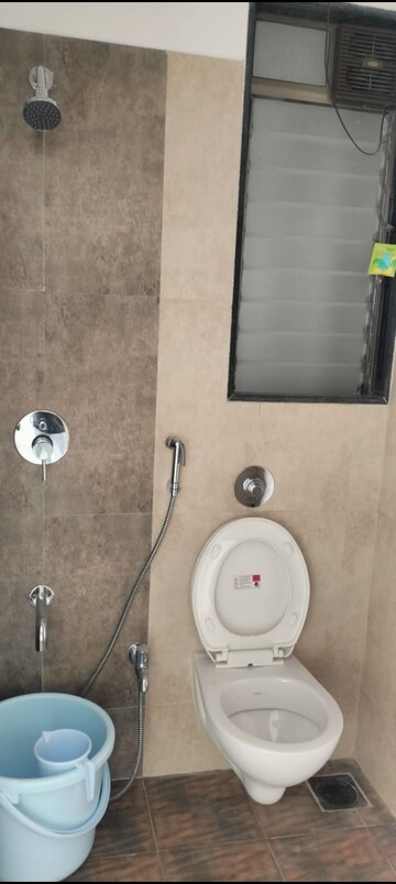 Bathroom in 1 BHK Apartment at Chandak Nishchay, Borivali East – for Rent