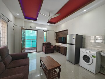 Living Room in 1 BHK Builder Floor at Hsr Layout – for Rent