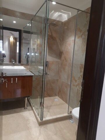 Bathroom in 3 BHK Builder Floor at Defence Colony – for Rent