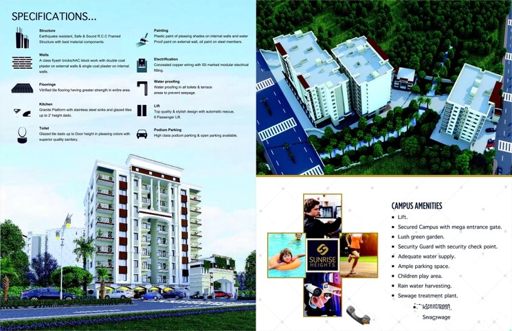 Exterior View, maa-vaishnav-sunrise-heights 2 Bedroom 1100 Sq.Ft. Apartment In Hoshangabad Bhopal 8143219