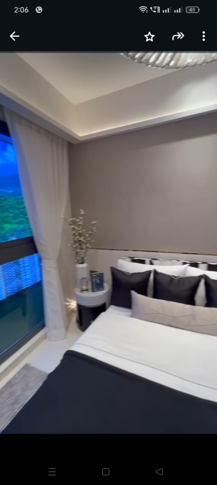 Master Bedroom, lodha-corinthia 2 Bedroom 780 Sq.Ft. Apartment In Bhandup West Mumbai 8143417