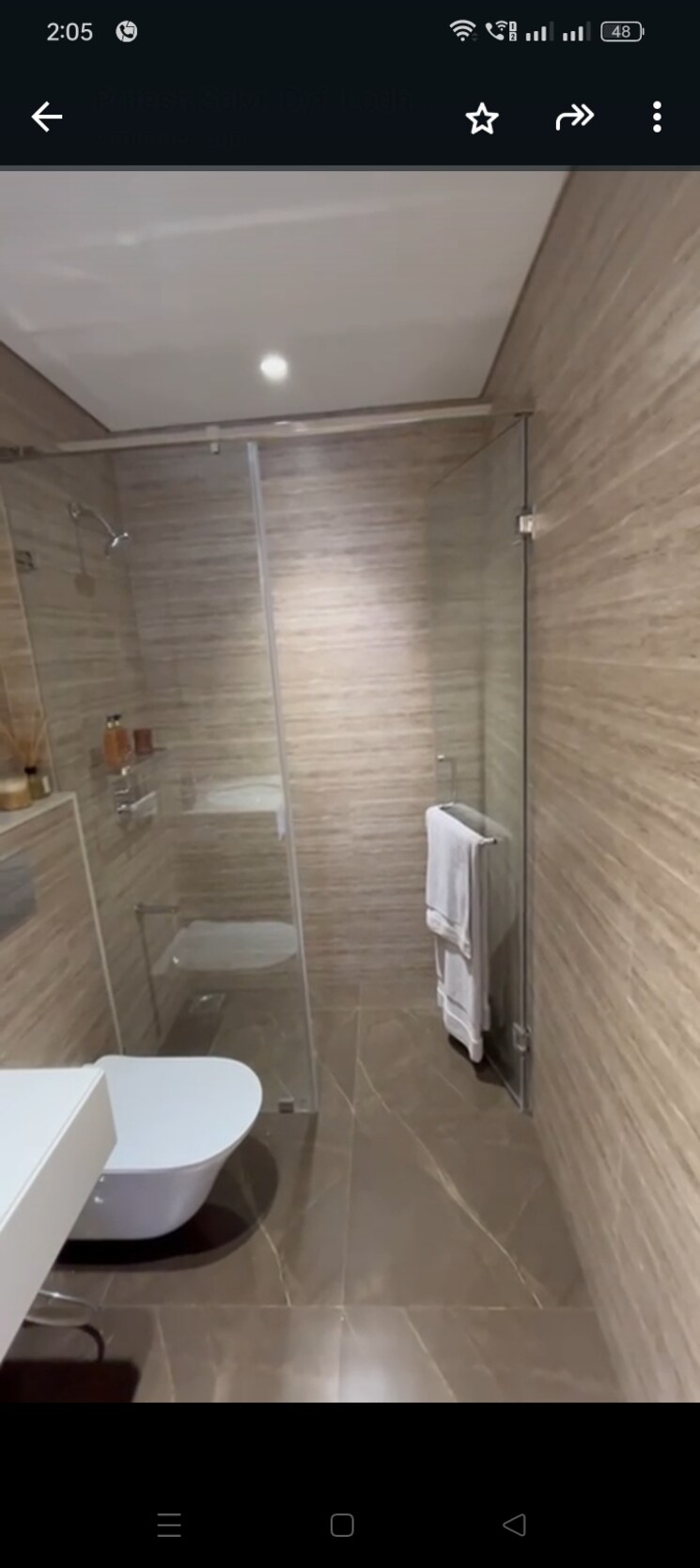 Bathroom, lodha-corinthia 2 Bedroom 780 Sq.Ft. Apartment In Bhandup West Mumbai 8143417