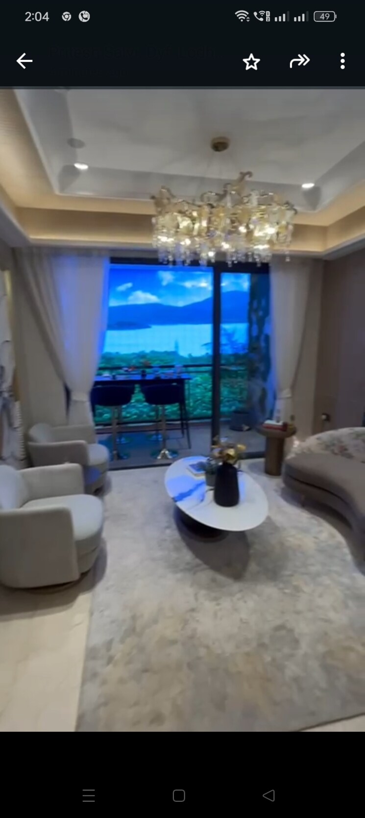 Living Room, lodha-corinthia 2 Bedroom 780 Sq.Ft. Apartment In Bhandup West Mumbai 8143417