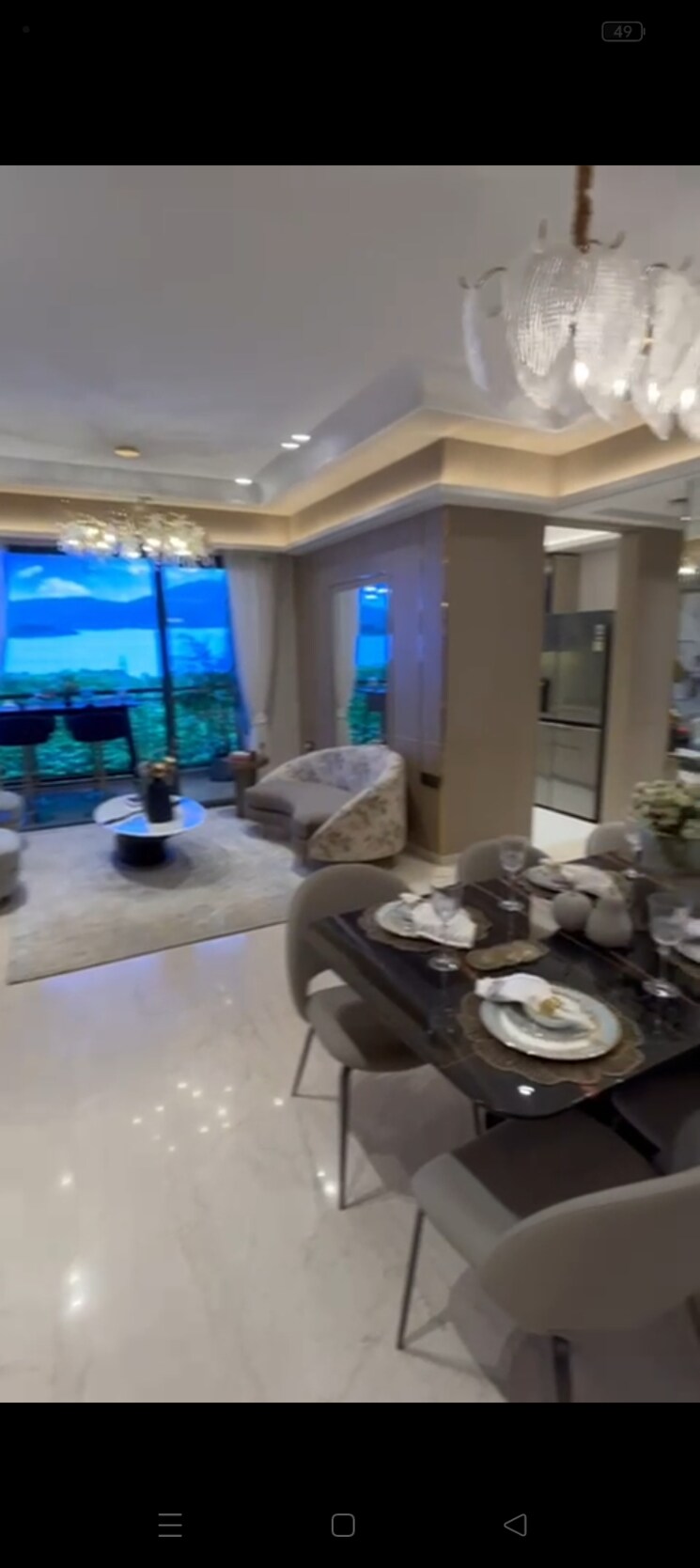 Living Room, lodha-corinthia 2 Bedroom 780 Sq.Ft. Apartment In Bhandup West Mumbai 8143417